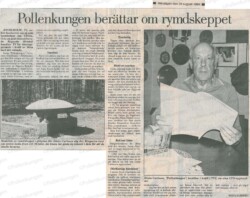Pollenkungen berättar om rymdskeppet
