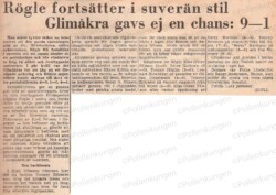 en gammal tidningsartikel om rögle bk