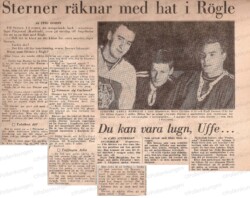 en gammal tidningsartikel om rögle bk