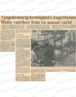 en gammal tidningsartikel om utomjordingar